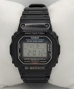 Mens Casio G-Shock 1545 Illuminator Rectangle Black Digital Watch DW-5600E I9