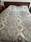 New ListingPOTTERY BARN DUVET COVER GRAY/TAUPE PAISLEY MEDALLION KING SIZE