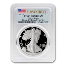 2022-S $1 American Silver Eagle graded PR70DCAM First Strike Limited Edition