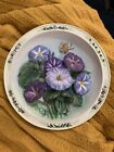 “ The Morning Glory Garden” Porcelain Plate By Lena Liu 1997
