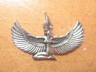New 35MM Silver Tone Egypt Egyptian Isis Winged Goddess Pendant Charm Necklace