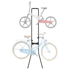 VEVOR 2 Bike Storage Rack, Free Standing Vertical Bike Rack Holds Up to 90 lbs