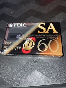 TDK SA60 High Bias Type II Blank Audio Cassette