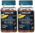 Kirkland Signature Ibuprofen 200mg Tablets, 500 Count - 2 Pack