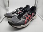 Asics Mens Gel Contend 4 T715N Black / Red Running Shoes Sneakers Size 12