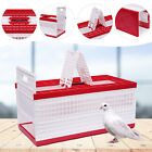 Racing Pigeon Carrier Box Folding Training Release Cage Nest Bird Box 4 Doors