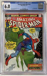 Amazing Spider-Man #128 The Shadow Of The Vulture! Marvel 1974 CGC 6.0