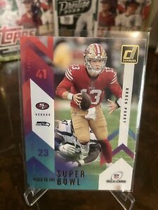 Brock Purdy 2023 PANINI DONRUSS ROAD TO THE SUPER BOWL WILD CARD INSERT 49ers