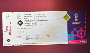 FIFA Qatar 2022 Ticket Match# 56 Portugal V. Switzerland World Cup