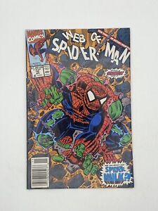 Web of Spider-Man #70 (1990 Marvel Comics) Spider-Hulk Spiderman vs Hulk