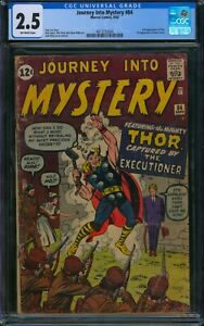 JOURNEY Into MYSTERY #84 ⭐ CGC 2.5 ⭐ 1ST JANE FOSTER 2ND THOR! Marvel Comic 1962