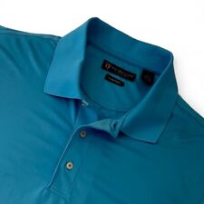 Oxford Golf Super Dry Coolmax Blue Polo Shirt Rockport Country Club Men's L