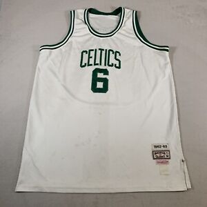 Bill Russell Celtics 1962 NBA Hardwood Classics Mitchell & Ness Size Jersey 2XL