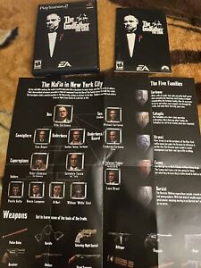 The Godfather Sony PlayStation 2 PS2 PS3 Black map manual 2006 video game