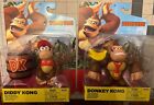 World of Nintendo Donkey Kong & Diddy Kong Figures Jakks Pacific NEW 2023