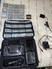 SEGA Game Gear Handheld System - Black - Many Accessories. Powers On!