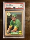 1987 Topps Jose Canseco #620 Rookie All Star Cup Oakland Athletics PSA 9 Mint