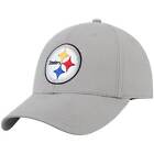 Pittsburgh Steelers NFL Team Apparel Gray Basic MVP Hat Cap Adult Men Adjustable
