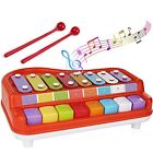 Toysery 2 in 1 Piano Xylophone for Kids, Educational Musical Instruments Toyset