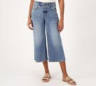 NYDJ Women's Petite Jeans 8P Cool Embrace Wide Leg Denim Crop Blue A575288