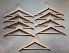 LOT of 9 Vintage Handmade Wooden Hangers 17