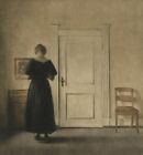 Handmade Oil Painting repro Peter Ilsted Interior