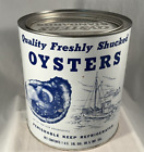New ListingVINTAGE GALLON BRILLS FRESHLY SHUCKED OYSTER TIN CAN ~ BALTIMORE, MD