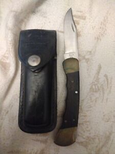 Vintage & Unique BUCK USA 110 Two Pin Folding Knife 110