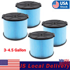 4x Replacement Filter for Ridgid VF3500 3-Layer Wet/Dry 3-4.5 Gallon Portable
