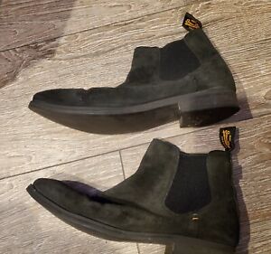 Superdry Meteora Chelsea Boot  Size 9 Black Suede Ankle Shoes