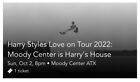 Harry Styles Ticket 10/2 Austin Tx