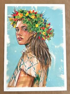 TULA LOTAY MIDSOMMAR SUMMER VARIANT PRINT POSTER SIGNED NUMBERED - MINT!