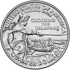 2021 D Washington Crossing Delaware NP Quarter.  Uncirculated From US Mint roll.