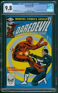 Daredevil #183 CGC 9.8 Daredevil vs Punisher Marvel Comics Frank Miller 6/82