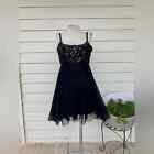 Vintage Mike Benet Dress Formal Babydoll Mini Layered Sequin Bead Prom 60s Sexy
