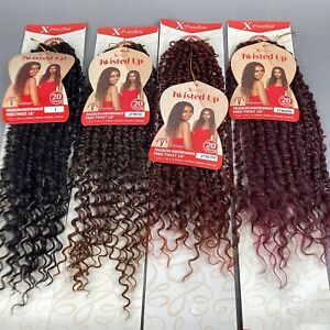 Outre X-pression 18” Passion Waterwave Feed Twist Crochet Hair Pre-twisted