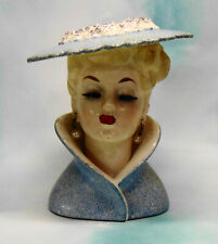 Vintage Napco Ware C3815 Lady Head Vase 5 1/2
