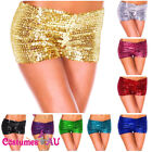 Womens Sequin Shorts Bling Hot Pants 80s Dance Disco Wear 1980s Costume Party