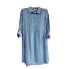 J. Jill Chambray Blue Denim Shirt Dress Shirtdress Button Up with Pockets sz 3X
