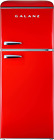 GLR46TRDER Retro Compact Refrigerator with Freezer Mini Fridge with Dual Door, A