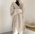 Womens Winter Cashmere Coat Sweater Jackets Knit Cardigan Outwear Oversize Free