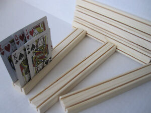 Set of Six Playing Card Holders