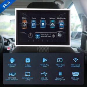 13.3in Android 9.0 Headrest Monitor Video Player Car TV Touch Screen WiFi//USB