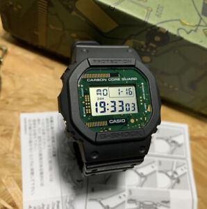 Casio G-Shock DWE-5600CC-3ER Resin Case with Green Plastic Band Men's From Japan