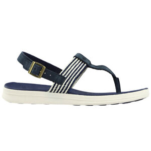 Sperry Adriatic TStrap  Womens Blue Casual Sandals STS84868