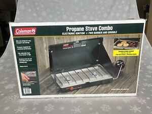 Vintage Coleman Propane 2 Burner Stove Electronic Ignition Camping 5435C700  NEW