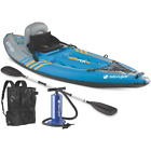 New ListingQuickpak K1 1-Person Inflatable Kayak, Kayak Folds into Backpack with 5-Minute S