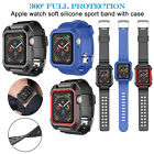 For Apple Watch SE/6/5/4/3/2 Silicone Band Strap with Case iWatch 38/40/42/44mm