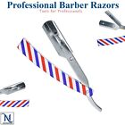 Professional Barber Hair Shaving Razor Straight Edge Folding Knife + 10 Blades