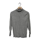 Magaschoni Grey Dolman Sleeves Lightweight Pullover Turtle Neck Sweater Size S